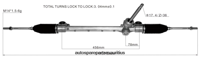 66TR0T2812 - Auto Parts Mauritius DAIHATSU Power Steering Rack 45502-BZ090
