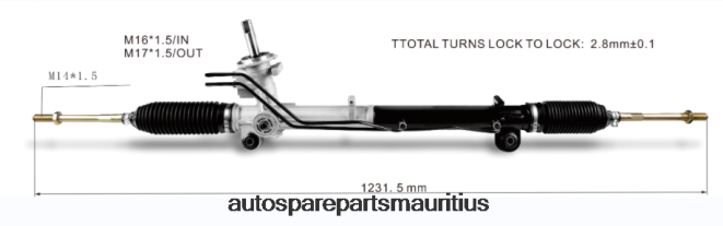 66TR0T2661 - Auto Parts Wholesale Online FORD Power Steering Rack E3B13200A1B J7BZ3504P