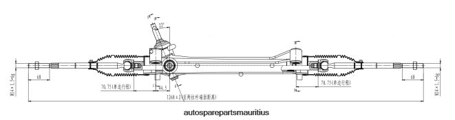 66TR0T2673 - Vehicle Parts Suppliers FORD Power Steering Rack AL8Z-3504-BRM ZZDM-32-110R-0A