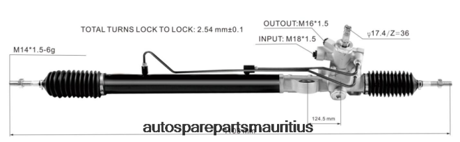 66TR0T2532 - Auto Parts Mauritius HONDA Power Steering Rack 53601-TA0-003