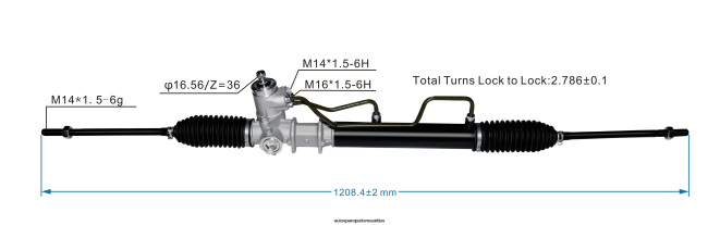 66TR0T2731 - Auto Parts Wholesale Online HYUNDAI/KIA Power Steering Rack 57700-29100