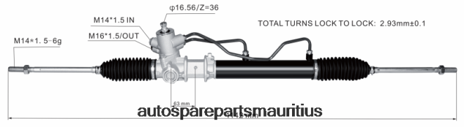 66TR0T2767 - Motorcycle Spare Parts Mauritius HYUNDAI/KIA Power Steering Rack 57700-22600