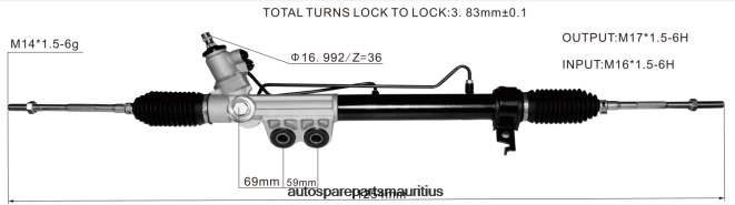 66TR0T2612 - Auto Parts Mauritius ISUZU Power Steering Rack 8-98229842