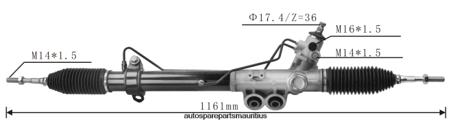 66TR0T2566 - Auto Parts Vacoas Mauritius NISSAN Power Steering Rack 49001-4KD0A 49001-4KD1A