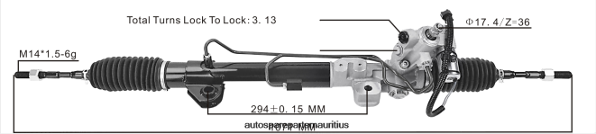 66TR0T2597 - Motorcycle Spare Parts Mauritius NISSAN Power Steering Rack 49001-JN30A 49200-JN30A