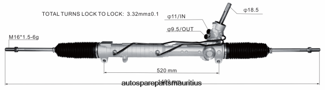 66TR0T2835 - Echt Auto Parts Mauritius LAND ROVER Power Steering Rack LR005939