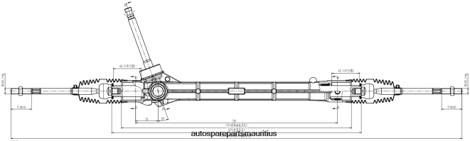 66TR0T2847 - Motorcycle Spare Parts Mauritius GEELY Power Steering Rack P8891751926