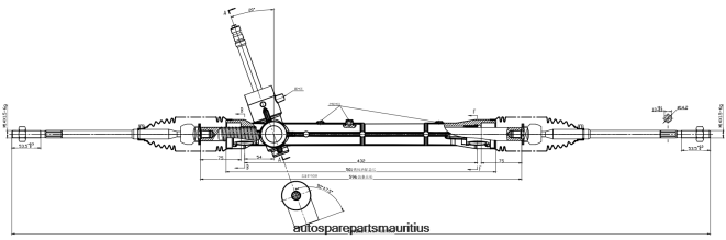 66TR0T2848 - Motorcycle Spare Parts Review GEELY Power Steering Rack 40360-30400