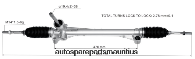 66TR0T2833 - Vehicle Parts Suppliers ROEWE Power Steering Rack 23863012