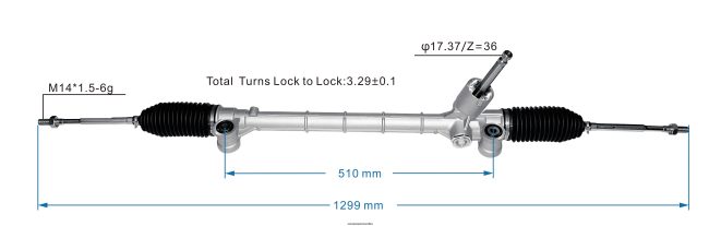 66TR0T2622 - Auto Parts Mauritius SUZUKI Power Steering Rack 48500-M68P02