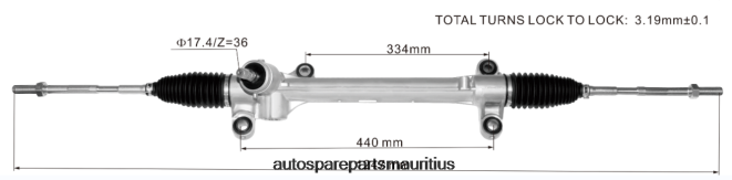 66TR0T2442 - Auto Parts Mauritius TOYOTA Power Steering Rack 45510-02490