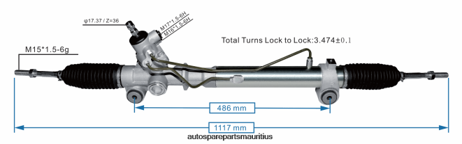 66TR0T2455 - Echt Auto Parts Mauritius TOYOTA Power Steering Rack 44200-28580 44200-28581 44200-28420 44200-28410