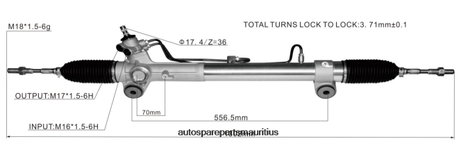 66TR0T2486 - Auto Parts Vacoas Mauritius TOYOTA Power Steering Rack 44250-26610