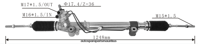 66TR0T2488 - Motorcycle Spare Parts Review TOYOTA Power Steering Rack 44200-35050
