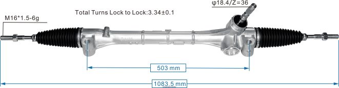 66TR0T2497 - Motorcycle Spare Parts Mauritius TOYOTA Power Steering Rack 45510-58060