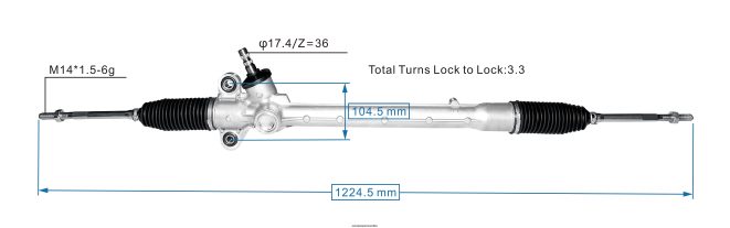 66TR0T2501 - Auto Parts Wholesale Online TOYOTA Power Steering Rack 45510-BZ360