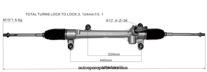 66TR0T2512 - Auto Parts Mauritius TOYOTA Power Steering Rack 45510-28131