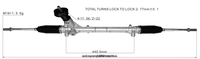 66TR0T2424 - Auto Spare Parts Mauritius VOLKSWAGEN Power Steering Rack 2Q1423061C