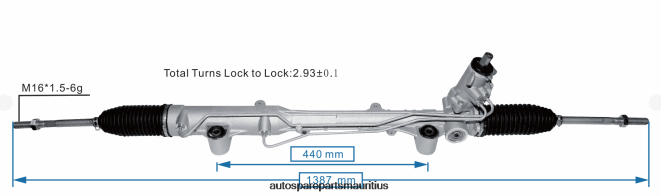 66TR0T2427 - Motorcycle Spare Parts Mauritius VOLKSWAGEN Power Steering Rack 2H2422055B