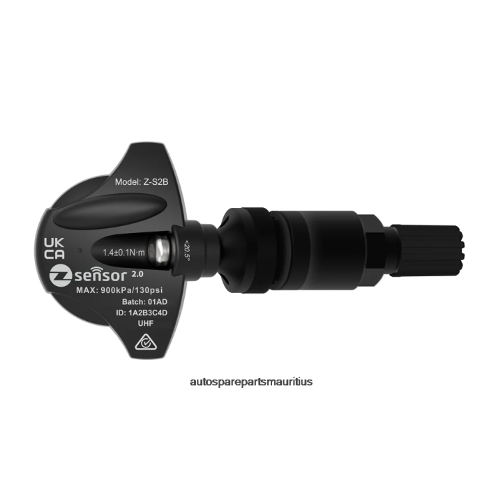 Mahindra Rise OE Replacement TPMS Sensor - OE P/N 1805BA0131NA Freq 433Mhz 242N1794 - Auto Parts Vacoas Mauritius Metal Valve Stem - Black